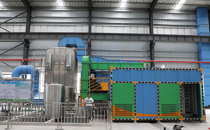 噴漆房廢氣怎么處理？噴漆房有機廢氣治理工程案例