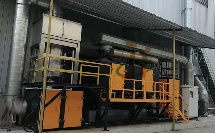 有機廢氣的處理設備-催化燃燒法廢氣處理工程案例